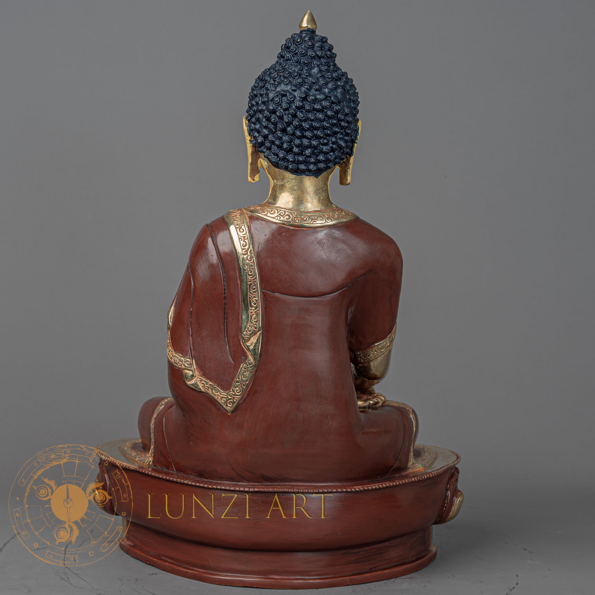 Shakyamuni Buddha | Handmade Half Gold Plated Statue - S-P-BA-HG-CG-SB-00215