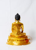 Shakyamuni Buddha Statue | 24k Gold Plated Full Copper Gilded - S-P-BA-FG -CG-SB-0012