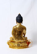 Shakyamuni Buddha Statue | 24k Gold Plated Full Copper Gilded - S-P-BA-FG -CG-SB-0013