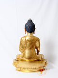 Shakyamuni Buddha Statue | 24k Gold Plated Full Copper Gilded - S-P-BA-FG -CG-SB-0014