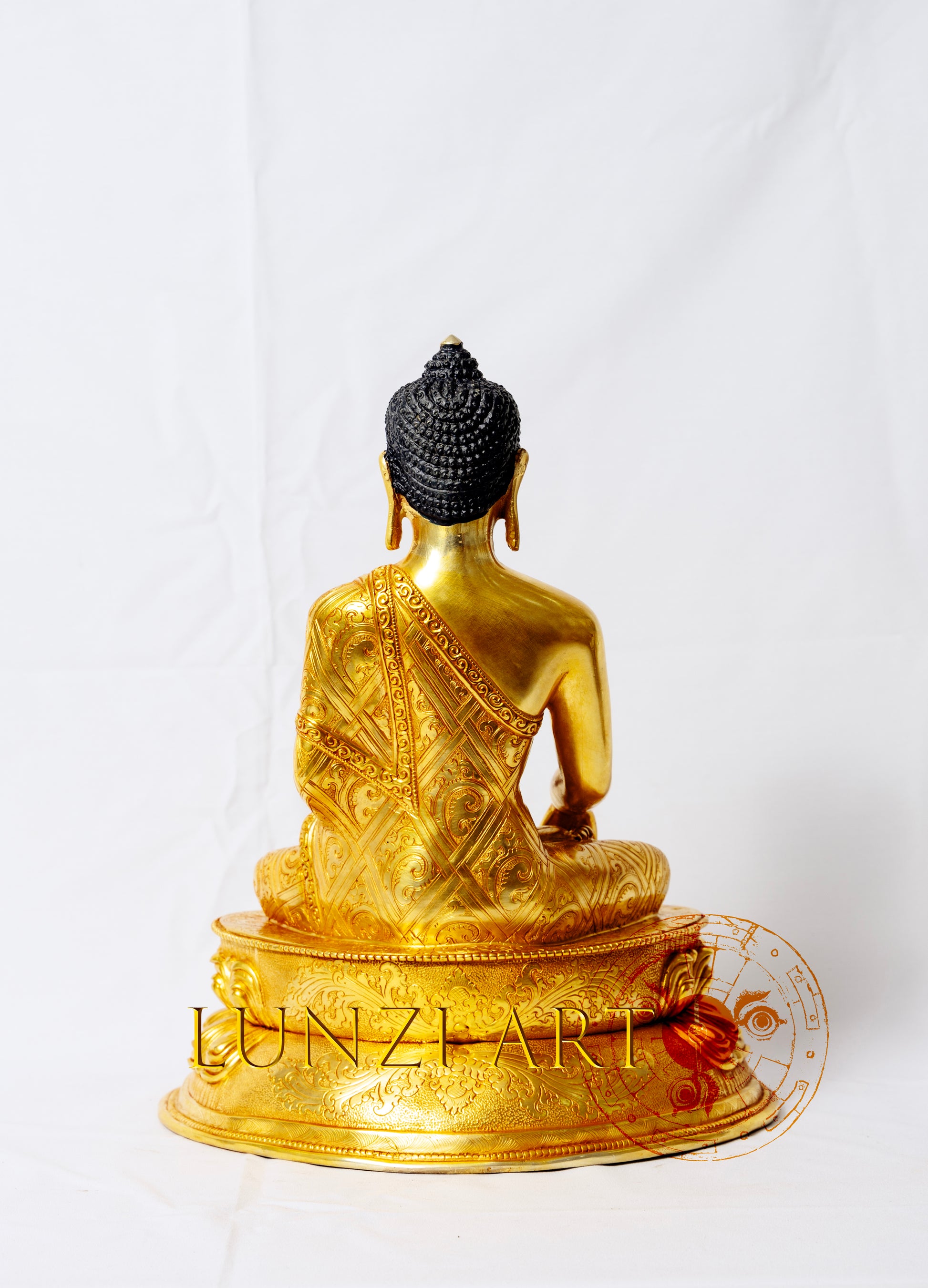 Shakyamuni Buddha Statue | 24k Gold Plated Full Copper Gilded - statues
