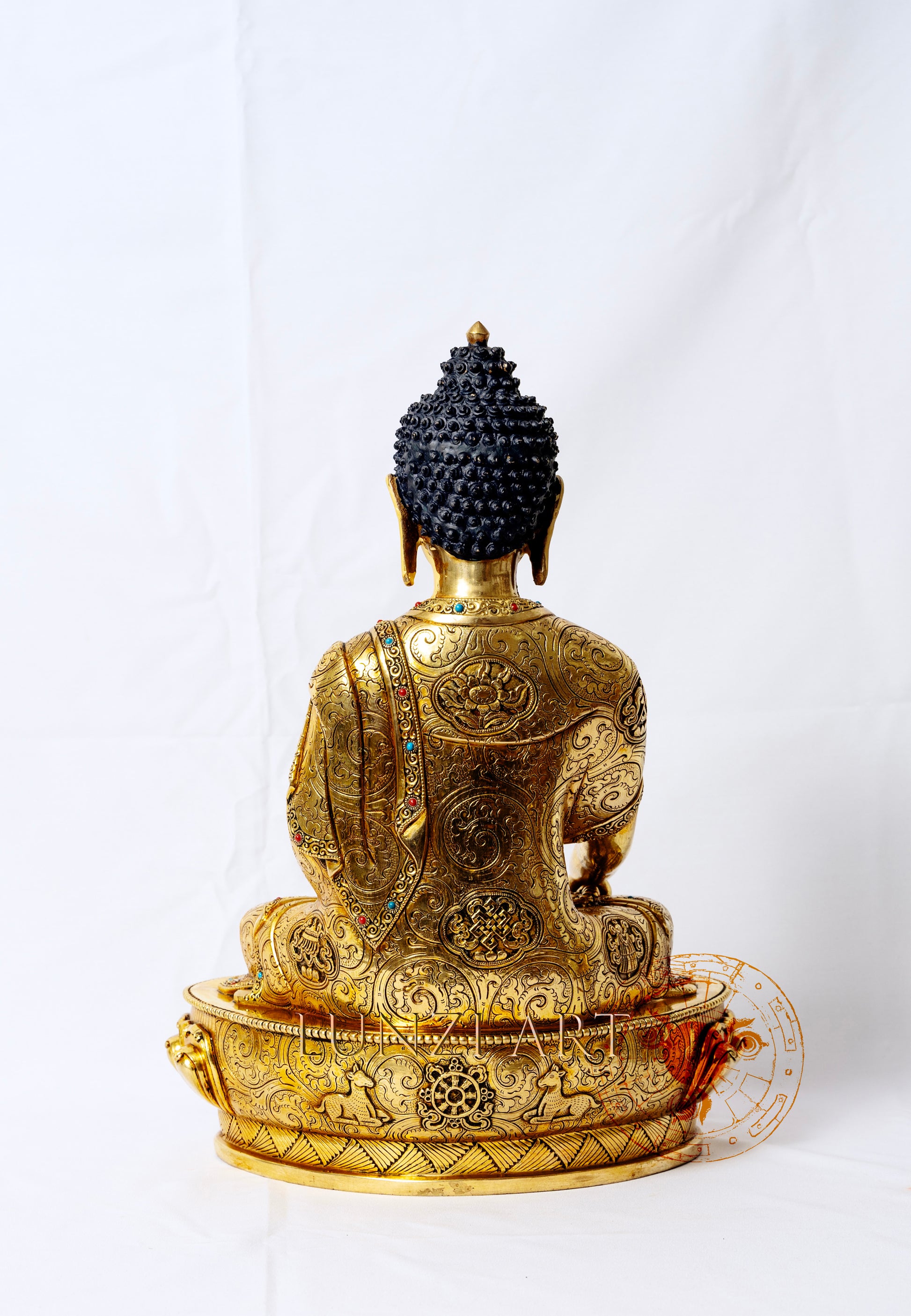 Shakyamuni Buddha Statue | 24k Gold Plated Full Copper Gilded - statues