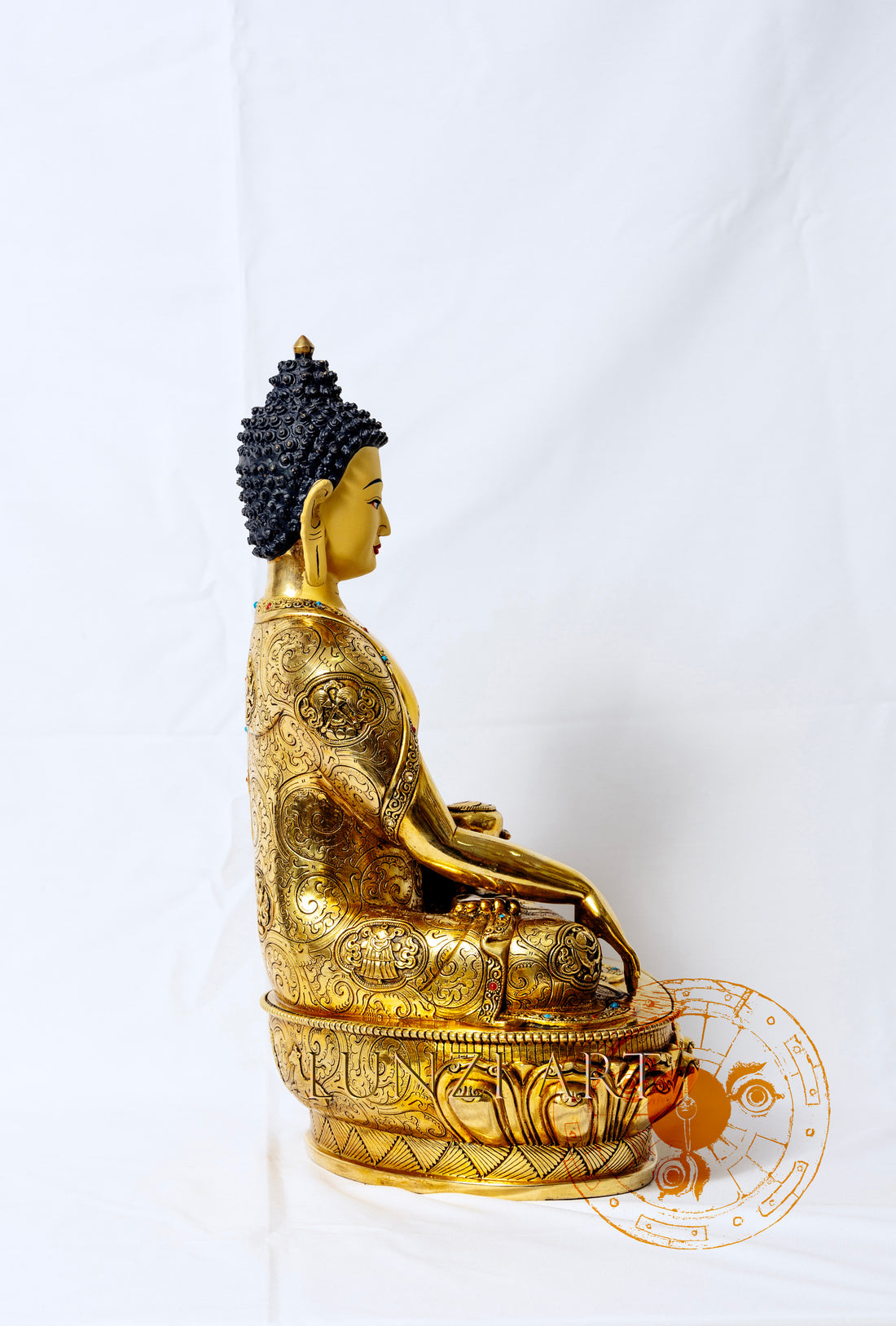 Shakyamuni Buddha Statue | 24k Gold Plated Full Copper Gilded - statues