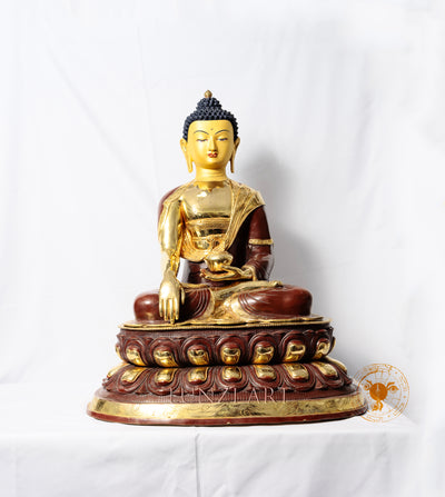 Shakyamuni Buddha Statue | 24k Gold Plated Pure Gilded Copper - statues