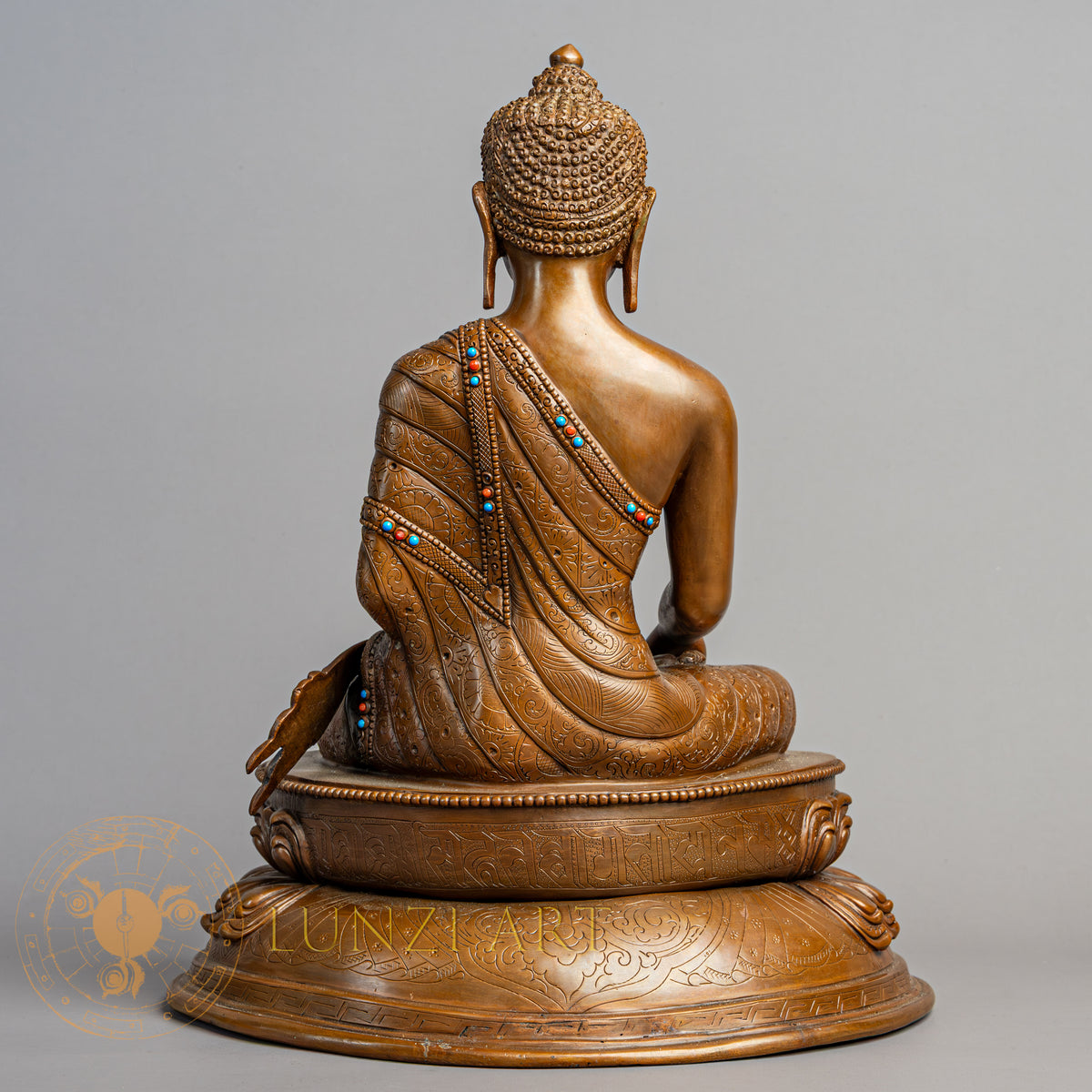 Shakyamuni Buddha Statue | Copper Oxidized - S-P-R-C-S-00219