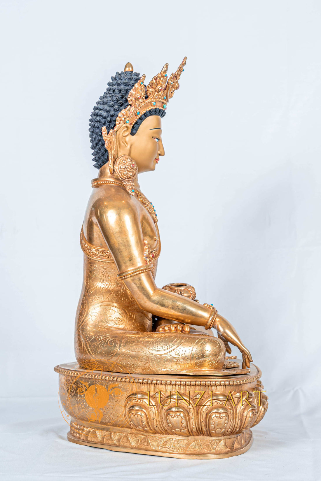 Shakyamuni Buddha Statue | Copper with 24K Gold Plating - statues