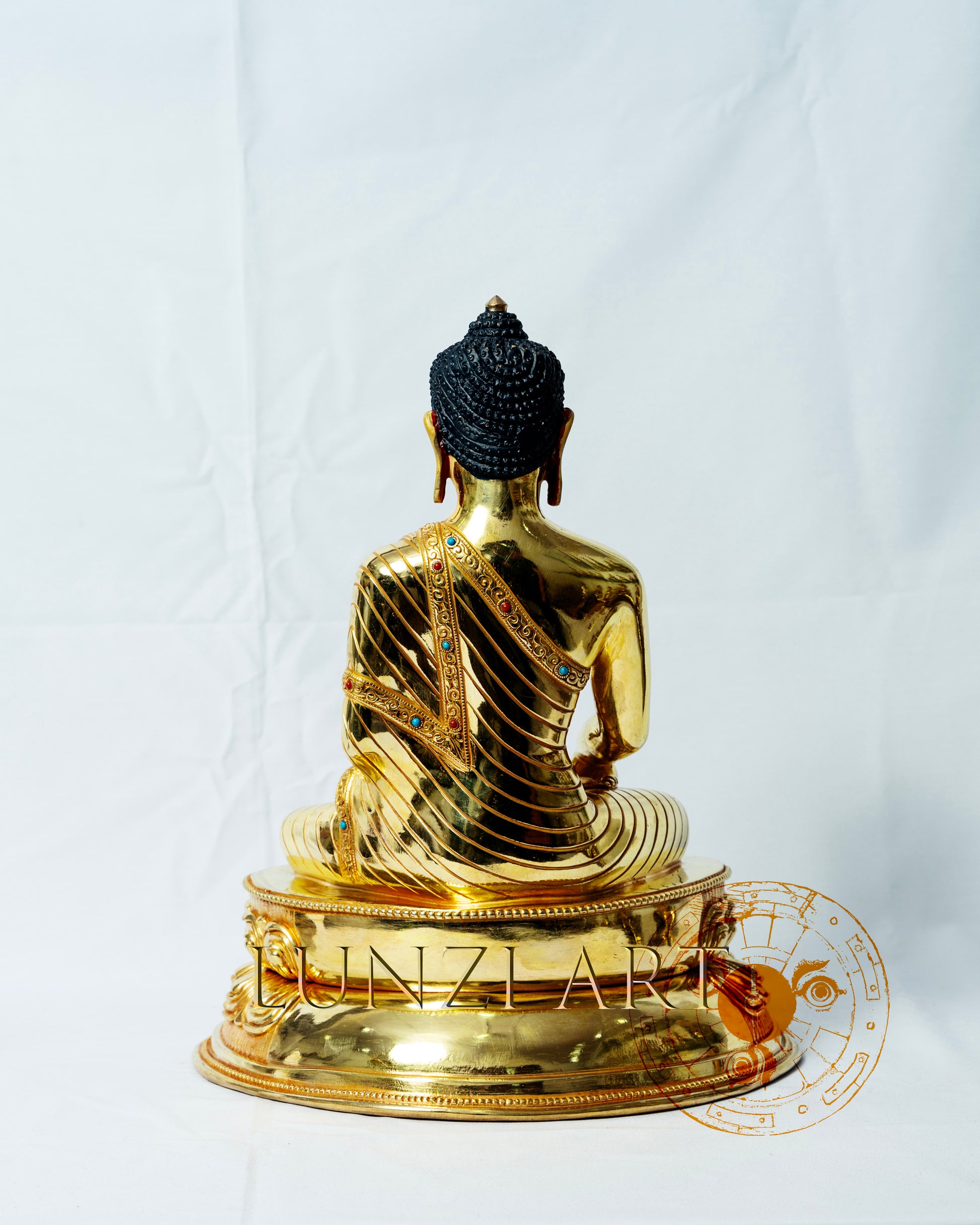 Shakyamuni Buddha Statue | Full Glided Copper With 24k Gold Plating - statues