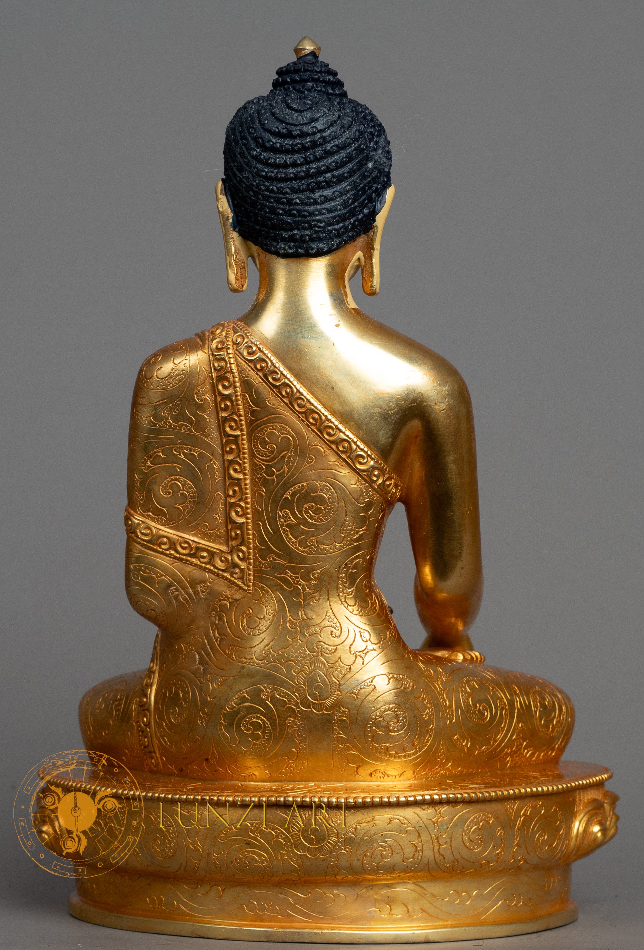Shakyamuni Buddha Statue | Fully Gold-Plated Copper