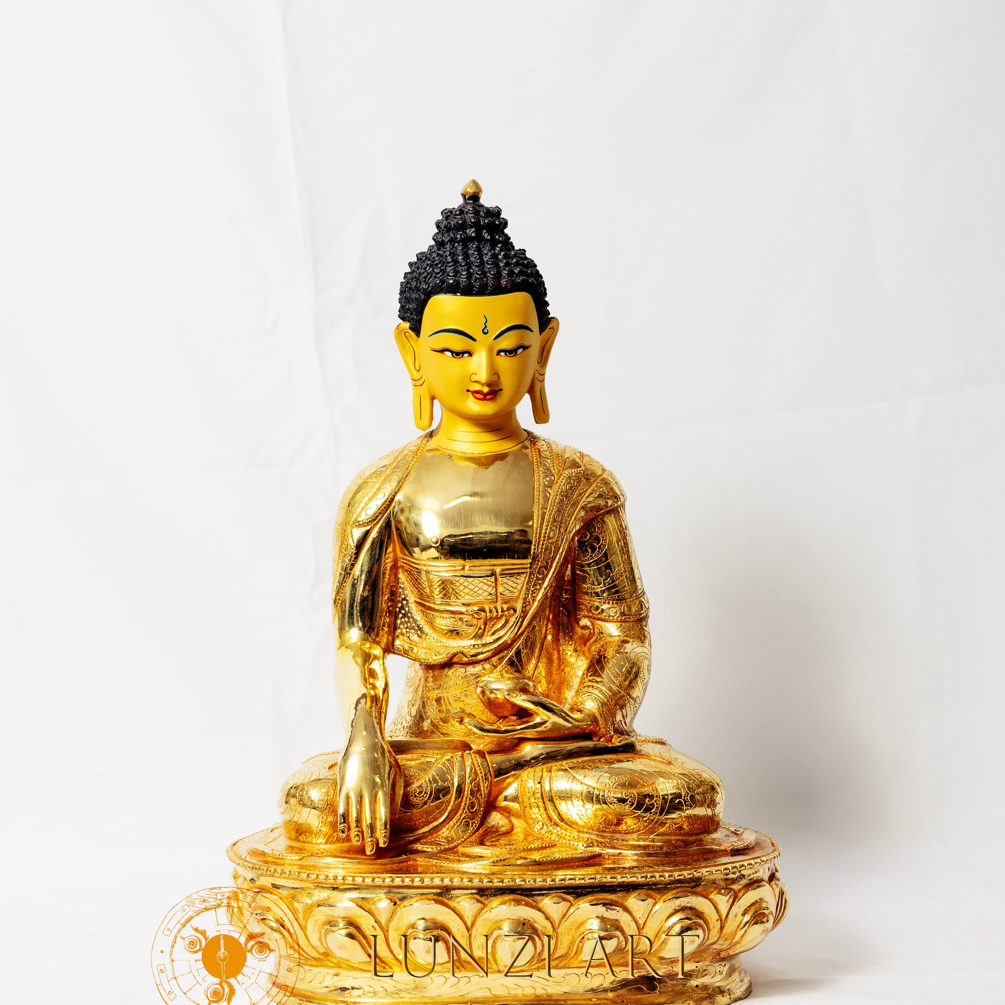 Shakyamuni Buddha Statue | Gold Plated Fully Gilded Copper - statues