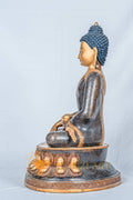 Shakyamuni Buddha Statue | Half Gold Plated - statues
