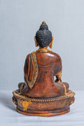 Shakyamuni Buddha Statue | Mercury Gold Plated on Copper - S-B-AS-MG-CG-SB-0002