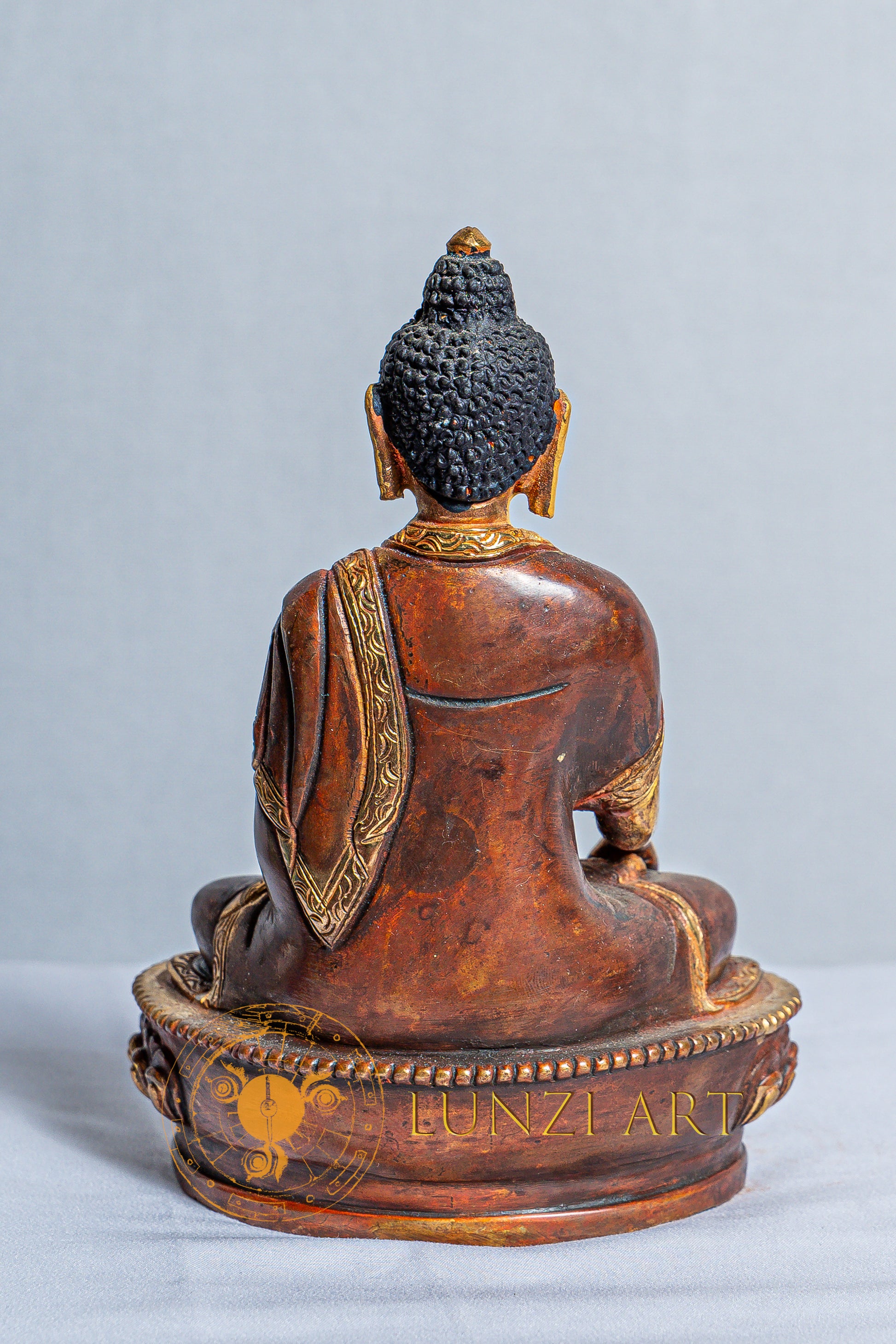 Shakyamuni Buddha Statue | Mercury Gold Plated on Copper - statues