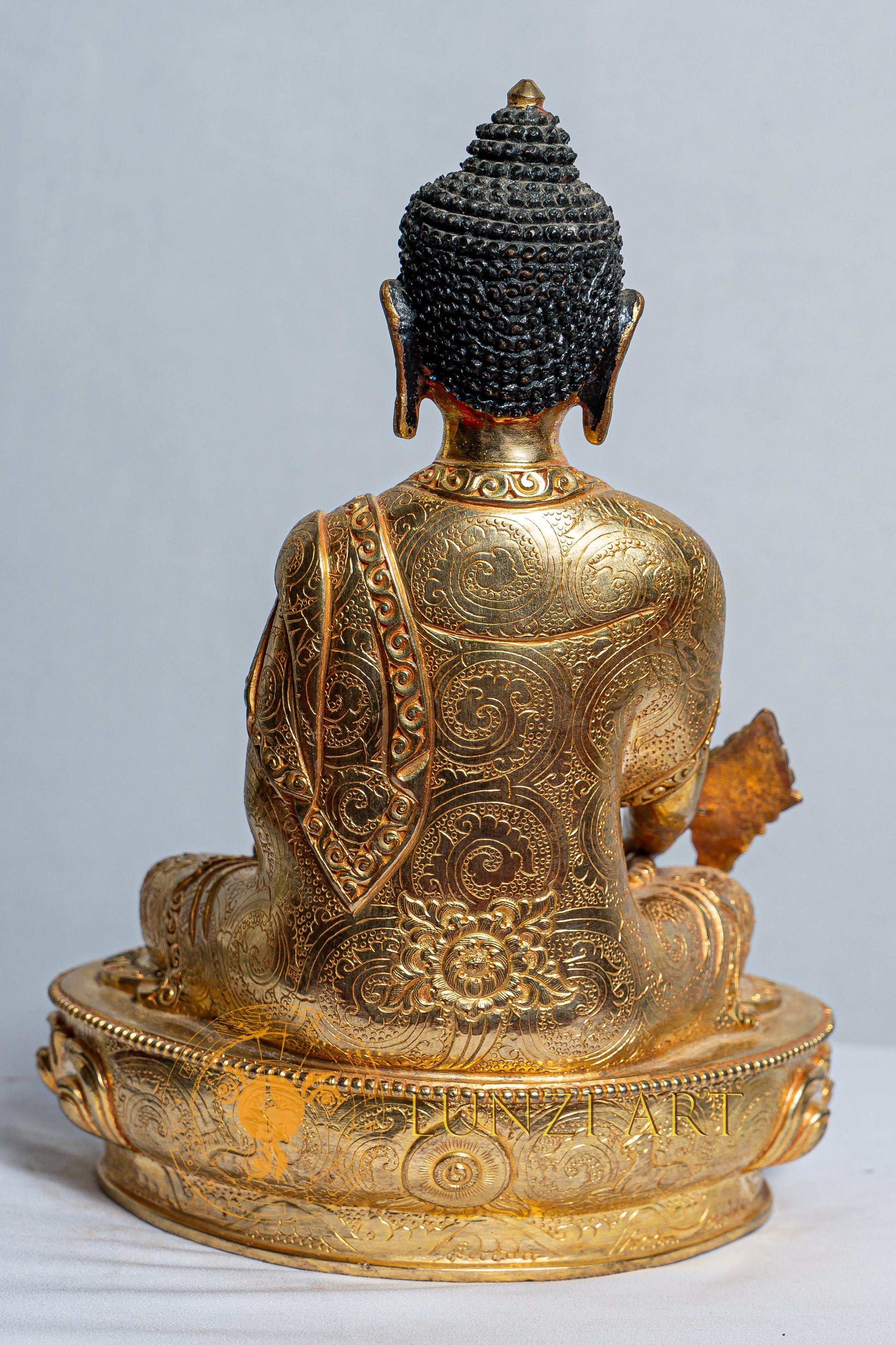 Shakyamuni Buddha Statue | Mercury Gold Plated on Copper - statues