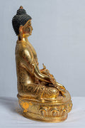 Shakyamuni Buddha Statue | Mercury Gold Plated on Copper - statues