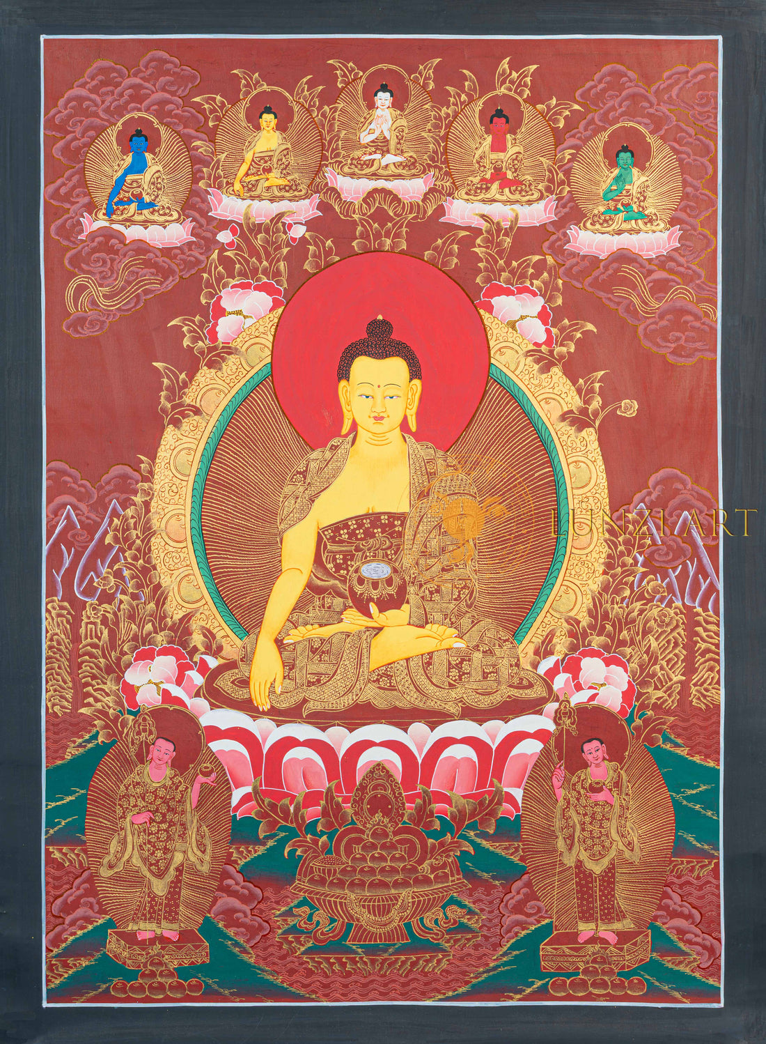Shakyamuni Buddha Thangka – The Radiant Master of Enlightenment - T-N-MB-BB-S-0011