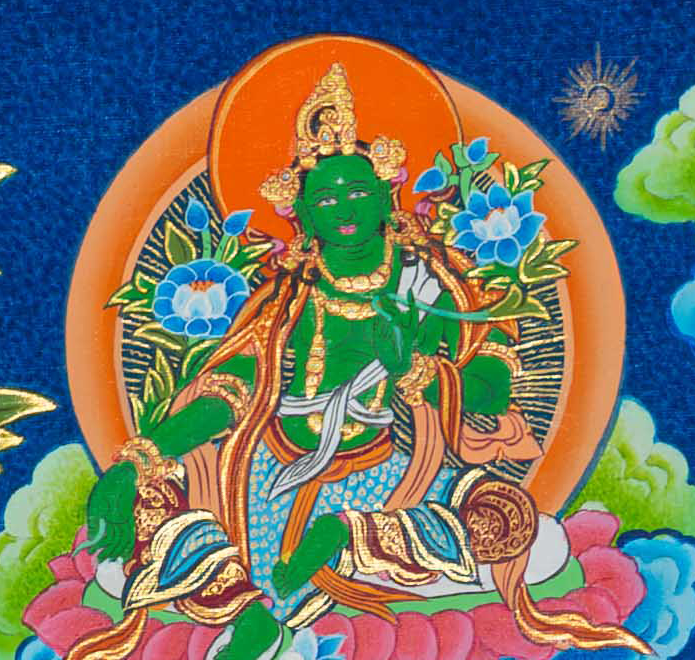 Shakyamuni Buddha Thangka: The Radiant Teacher of Enlightenment - T-S-BT-RB-AU-SB-0119