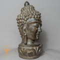Shakyamuni Buddha Wooden Head Statue | Hand-Carved Minimalist Statue - w-s-sh-sbs-0002