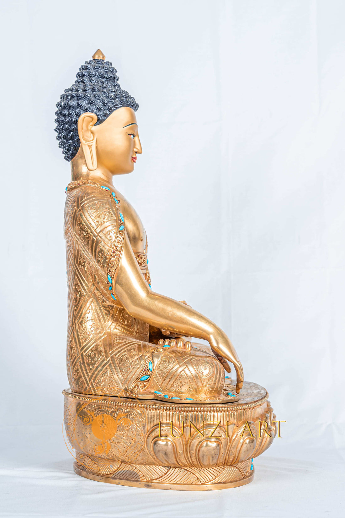 Shakyamuni Buddha statue | Copper with 24K Gold-Plated - statues
