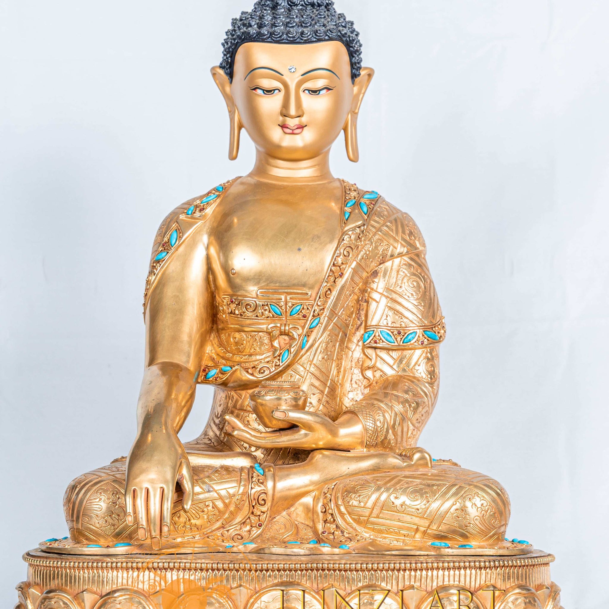 Shakyamuni Buddha statue | Copper with 24K Gold-Plated - statues