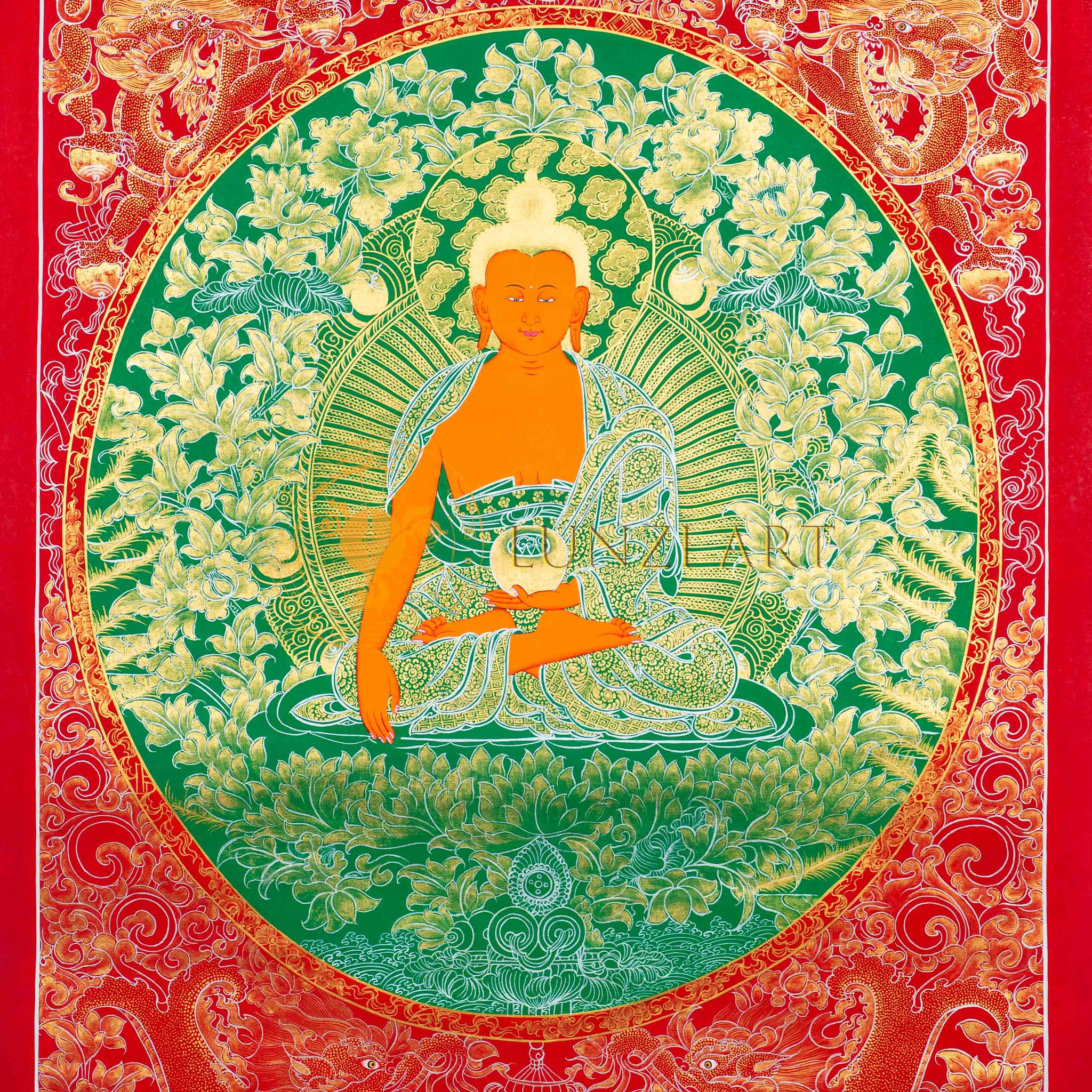 Shakyamuni Thangka – Hand-Painted Sacred Art of Enlightenment & Serenity - Thangka