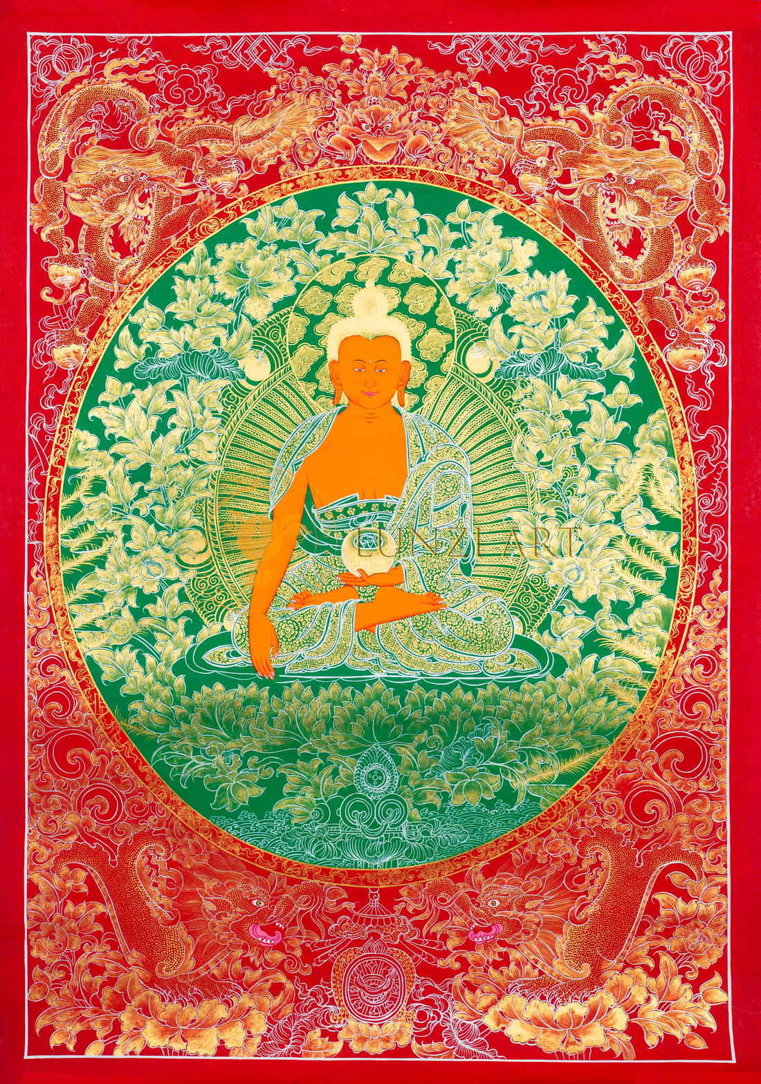 Shakyamuni Thangka – Hand-Painted Sacred Art of Enlightenment & Serenity - Thangka