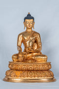 Shakyamuni buddha Statue | Fully Gold-Plated Copper - S-B-RM-FG-CG-SB-0104