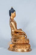 Shakyamuni buddha Statue | Fully Gold-Plated Copper - S-B-RM-FG-CG-SB-0104