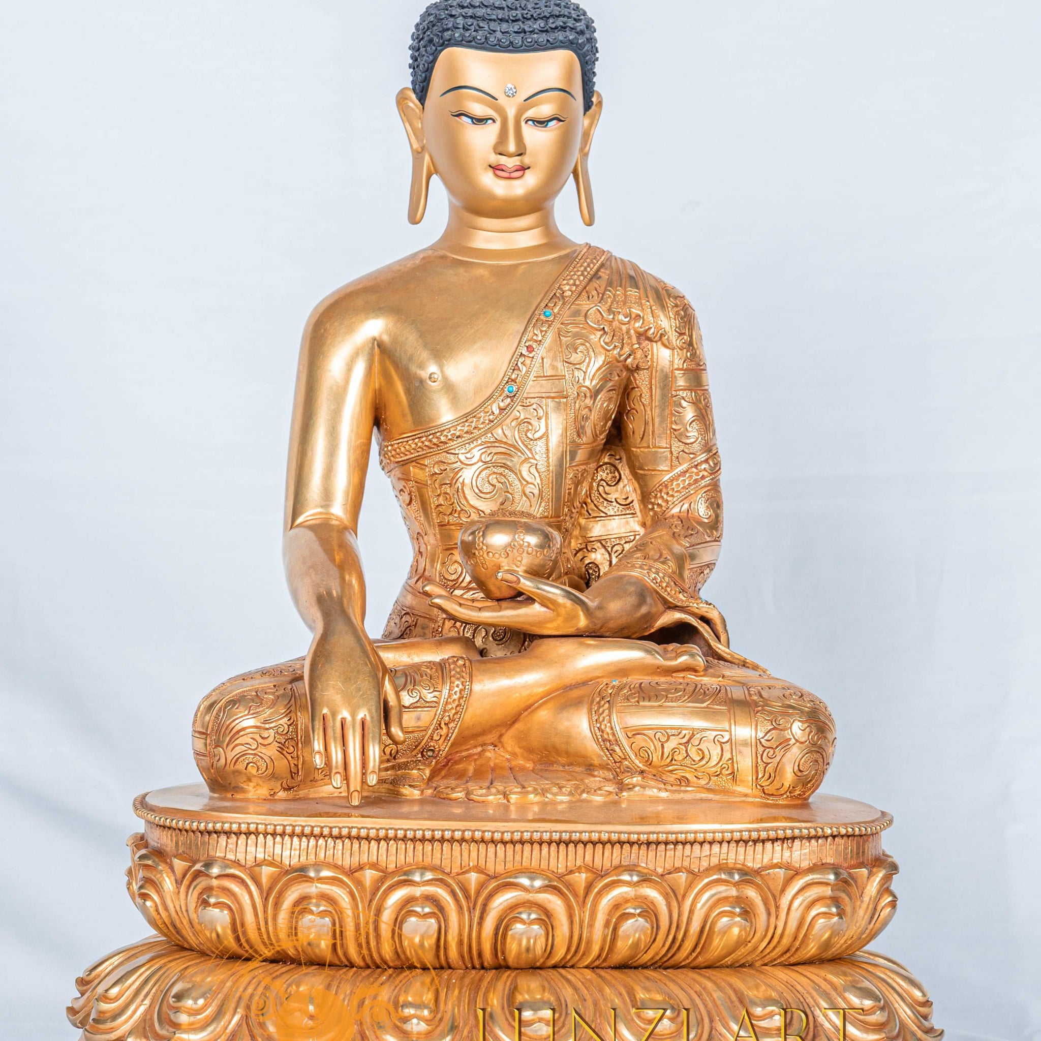 Shakyamuni buddha Statue | Fully Gold-Plated Copper - statues