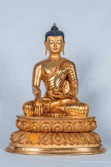 Shakyamuni buddha Statue | Fully Gold-Plated Copper - statues
