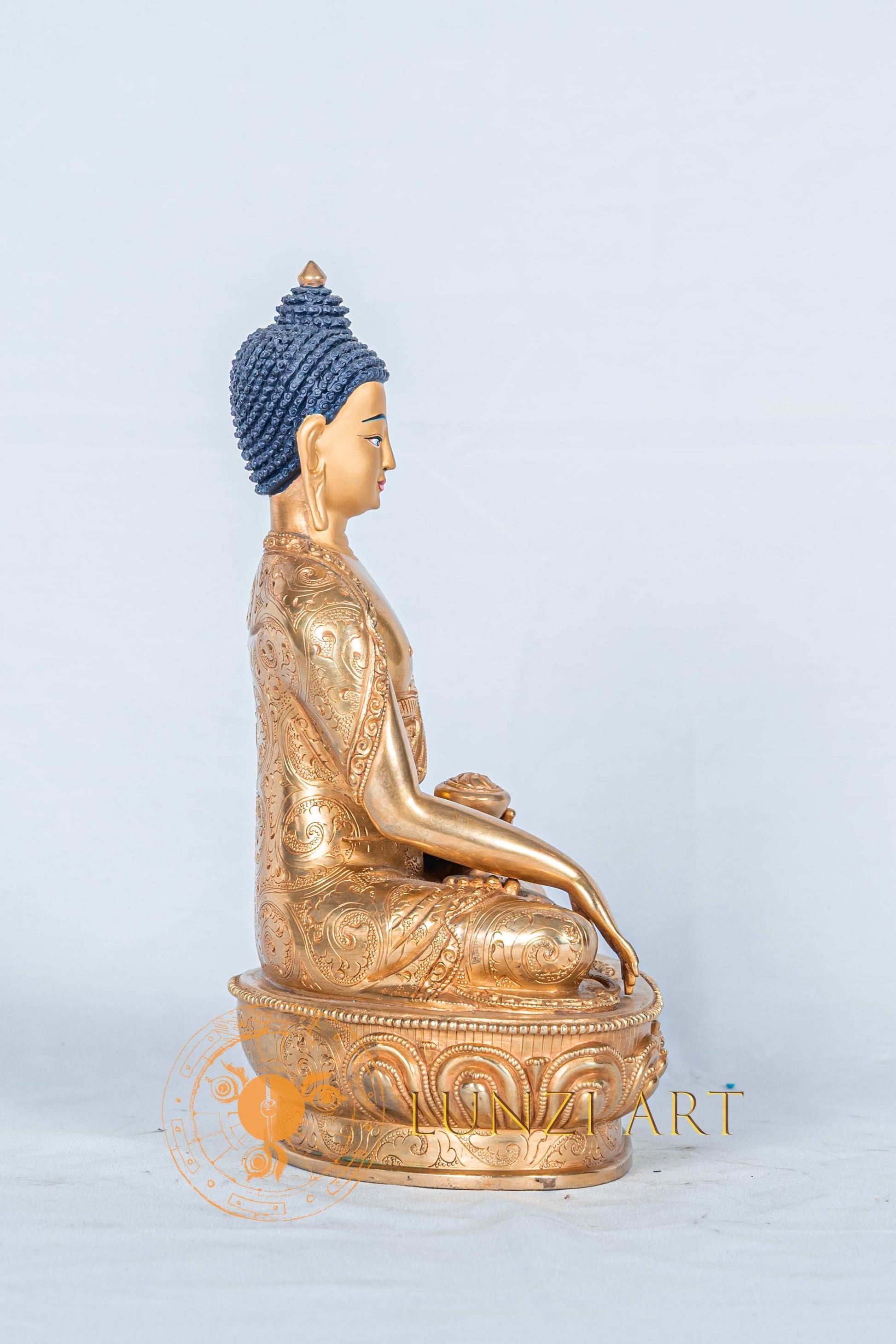 Shakyamuni buddha Statue | Fully Gold-Plated Copper - statues