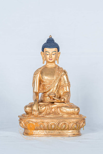 Shakyamuni buddha Statue | Fully Gold-Plated Copper - statues