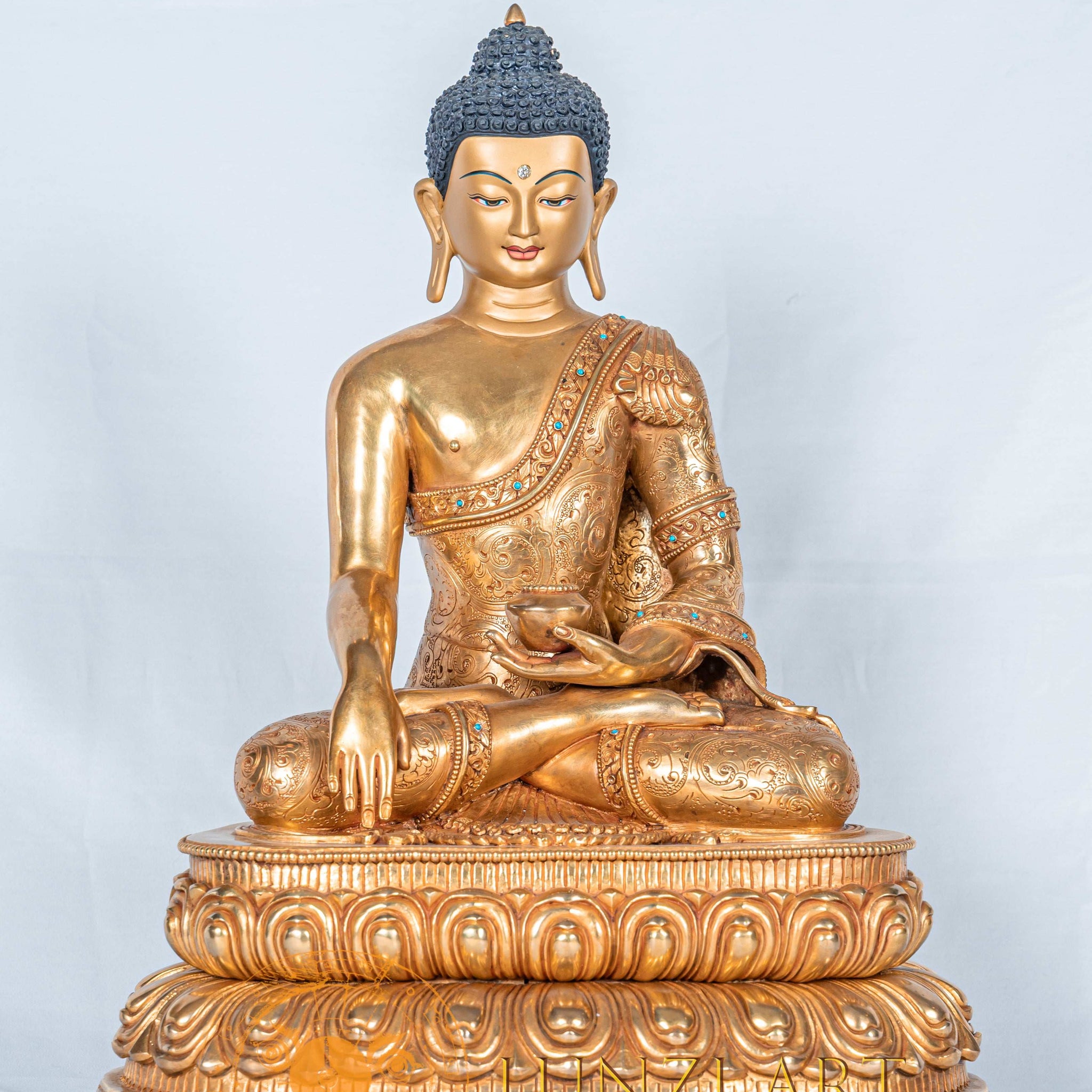 Shakyamuni buddha Statue | Fully Gold-Plated Copper - statues
