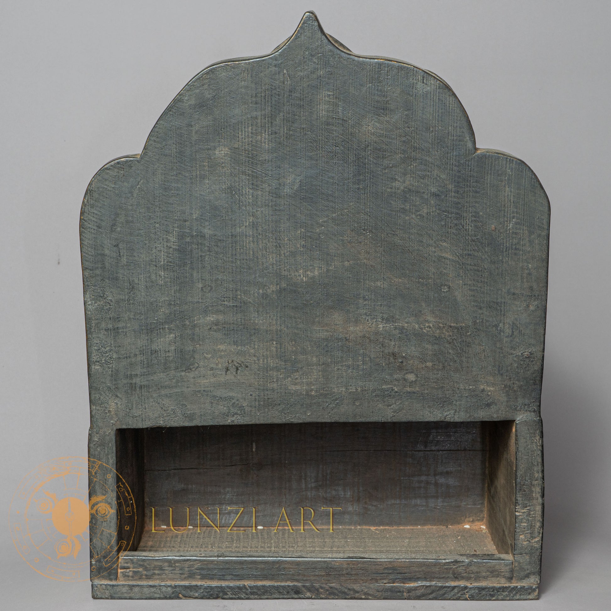 Sleeping Buddha Temple Altar | Hand-Carved Wood & Clay - w-s-sh-sba-0006