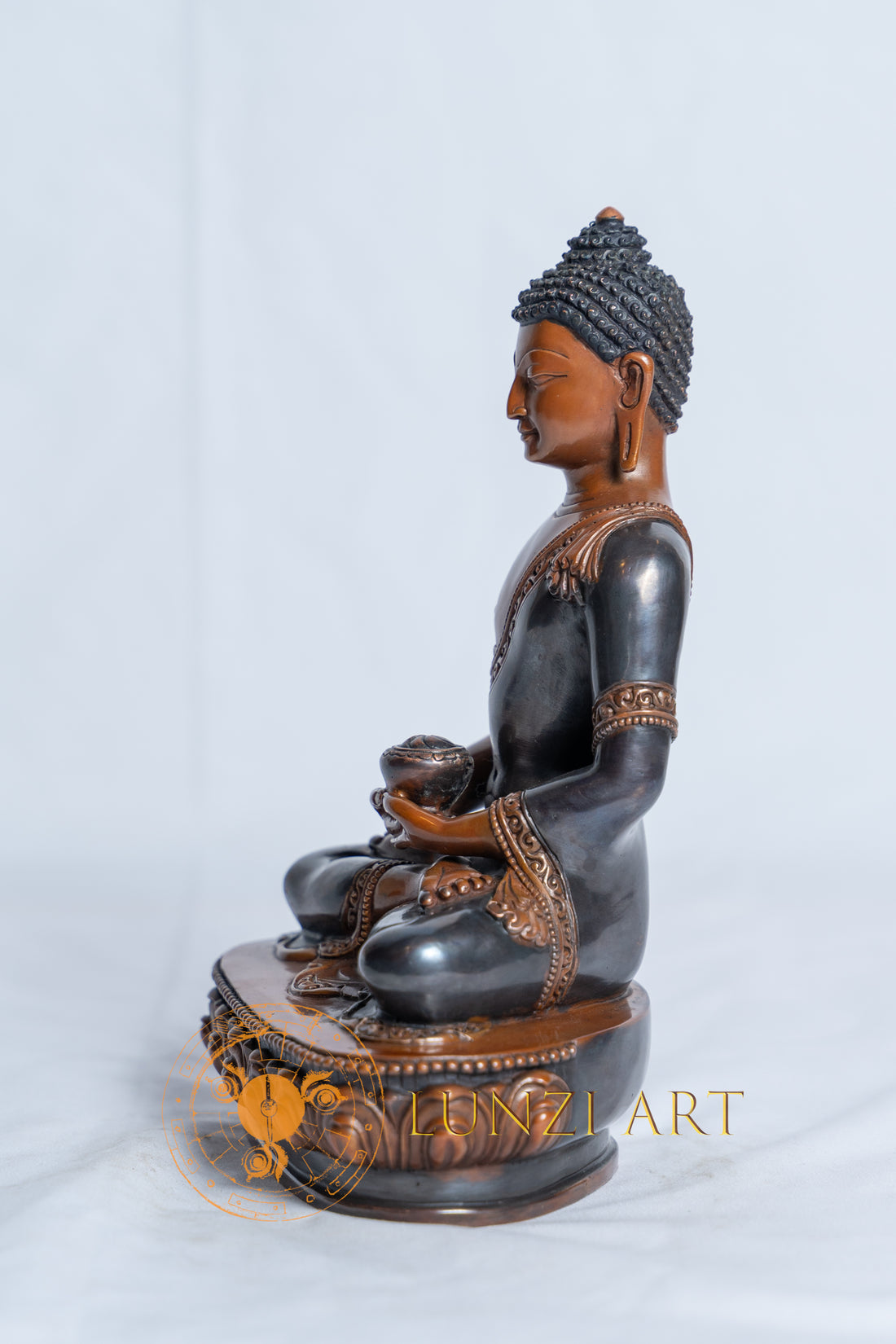 Sovereign Amitabha Buddha Statue | Copper Oxidized - S-B-RM-C-AB-0019