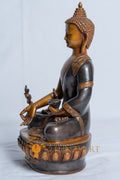 Sublime Medicine Buddha Statue | Copper Oxidized - S-B-RM-C-MB-0011