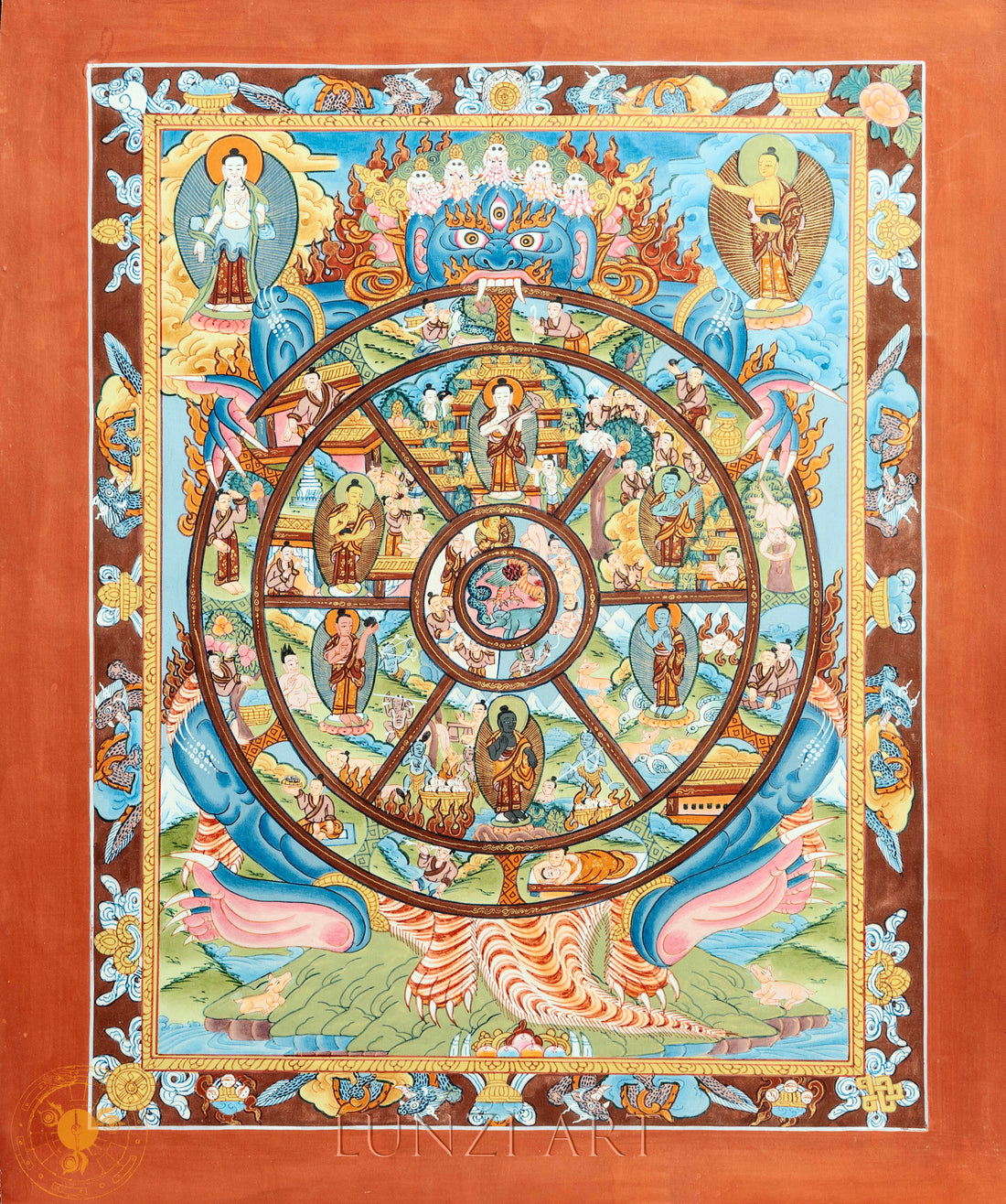  T-B-HT-RB-AU-WOL-0017- Thangka