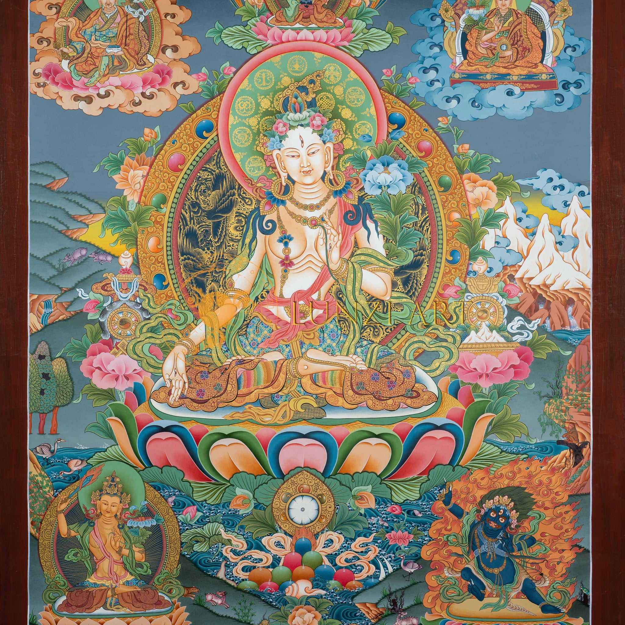 Thangka of Divine Compassion and Universal Vigilance: White Tara - Thangka