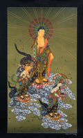 The Buddha's Celestial Descent Thangka Painting - T-S-BT-BB-AU-JB-0017