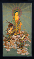 The Descent of the Japanese Buddha: A Celestial Vision Thangka Painting - T-S-BT-BB-AU-JB-0016