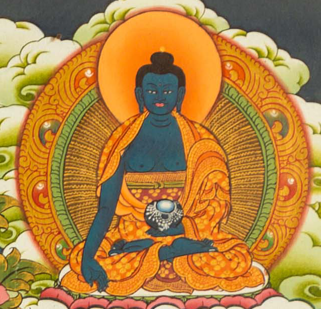 The Divine Shakyamuni Buddha with Disciples Thangka – LunziArt