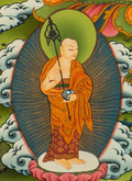 The Divine Shakyamuni Buddha with Disciples Thangka - T-S-BT-RB-AU-SB-0149