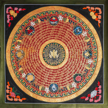 The Eight Auspicious Mandala: The Eternal Knot of Wisdom - T-PS-SS-RB-IM-65