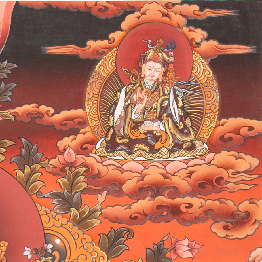The Embodiment of Compassion: White Tara Thangka Painting - T-S-BT-BR-AU-WT-0012