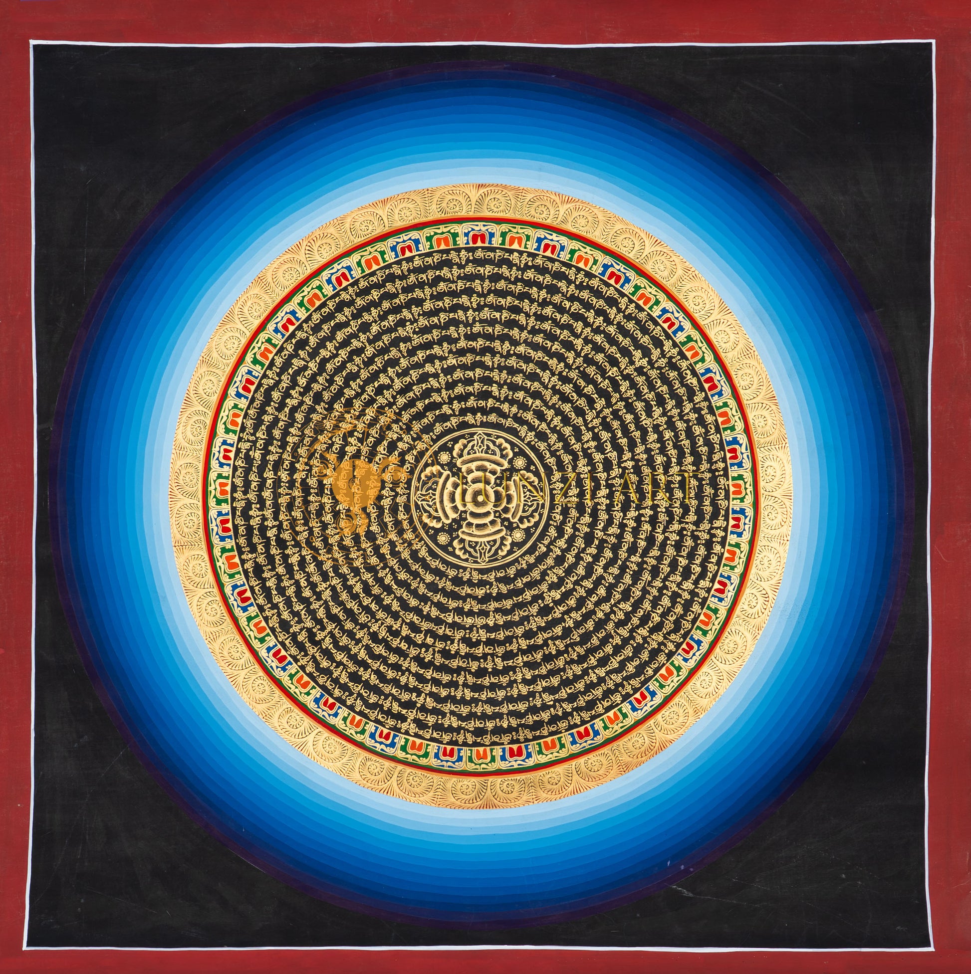 The Enlightened Heart of the Vajra Mandala - Thangka