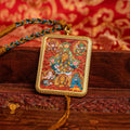 The Five Jambhala Thangka: Sacred Wealth Deity Necklace - L-MJ-0018