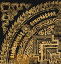 The Golden Kalachakra Thangka: An Architectural Portal to Equilibrium - T-PS-SS-BB-KM-90