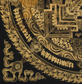 The Golden Kalachakra Thangka: An Architectural Portal to Equilibrium - T-PS-SS-BB-KM-90