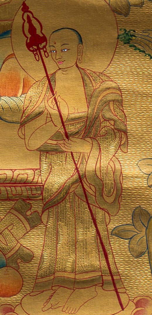 The Golden Path to Enlightenment: Shakyamuni Buddha Thangka Painting - T-S-BT-RB-AU-SB-0019