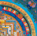 The Kalachakra Mandala Thangka: The Sacred Blueprint of Universe - T-PS-SS-BB-KM-95