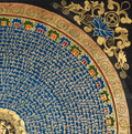 The Lapis Mantra Mandala Thangka: A Celestial Hub of Divine Resonance - T-PS-SS-BB-MM-96